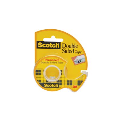 BANDA DUBLU ADEZIVA CU DISPENSER SCOTCH 12 MM x 6.3M