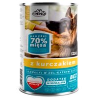 FRENDI CONSERVA CU BUCATI CARNE DE PUI PENTRU CAINI 1250G (8)