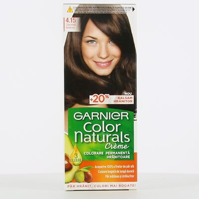 VOPSEA DE PAR GARNIER COLOR NATURALS NUANTA 4.15 - CIOCOLATA AMARUIE 100ML