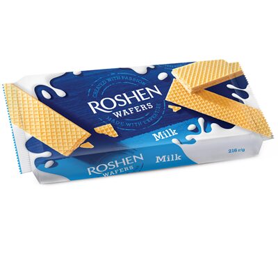 NAPOLITANA CU CREMA DE LAPTE ROSHEN WAFERS 216G