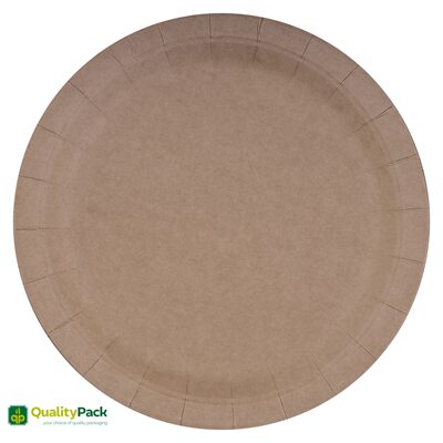 FARFURII CARTON ROTUNDE KRAFT 23CM QUALITY PACK x 20