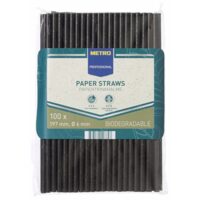 PAIE CARTON NEGRE 200 X 6 MM X 100 BUC METRO PROFESSIONAL