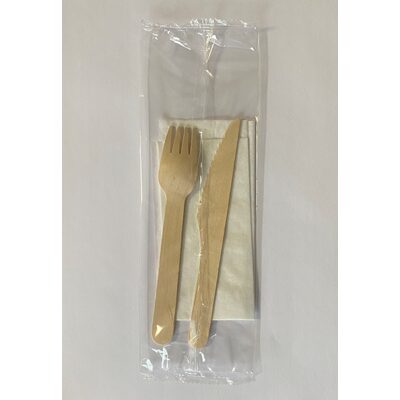 TACAMURI DIN LEMN CU FURCULITA CUTIT SI SERVETEL BEST PACKING