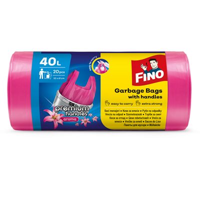 SACI MENAJERI AROMATI CU MANERE FINO PREMIUM 40L