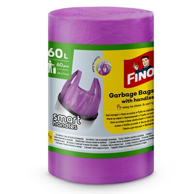 SACI MENAJ CU MANER FINO 60L