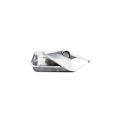 TAVA INOX CU CAPAC OTI NECESAR 35 X 26 X 7CM