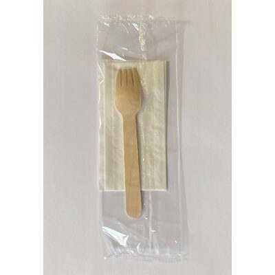 TACAMURI DIN LEMN FORMATE DIN FURCULITA SI SERVETEL BEST PACKING x 100