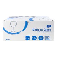 SET 12 PAHARE BALLON ARO 250ML