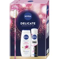 NIVEA Set Cadou Delicate Gel de Dus + Deodorant Spray