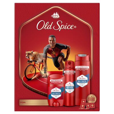 Old Spice Whitewater Set Cadou Ironman Deodorant Stick & Spray & Gel de Dus