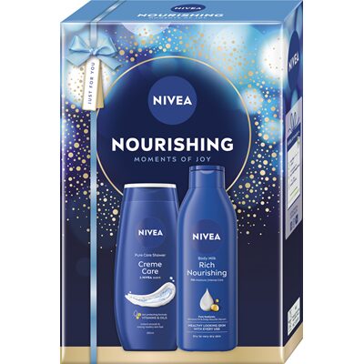 NIVEA Set Cadou Nourishing Lotine Corp + Gel de Dus