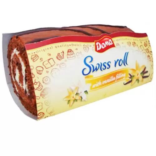 RULADA SWISS  DOMA VANILLA GLAZURATA 115G (12)