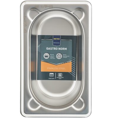 TAVA INOX GN1/9  65MM METRO PRO