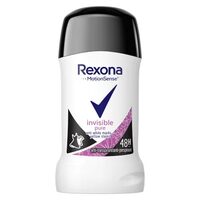 DEO REXONA STICK DAMA 40ML INVISIBLE