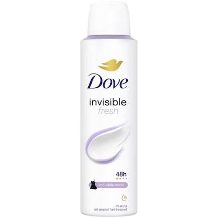 DEO DOVE DAMA 150ML(6) INVISIBILE  FRESH