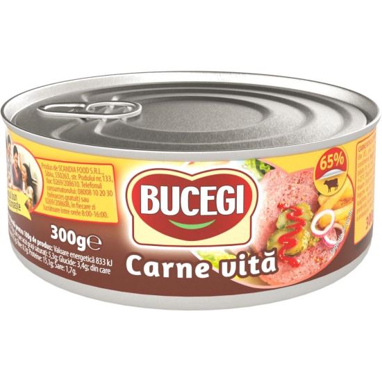 BUCEGI CARNE DE VITA 65% 300G(6)