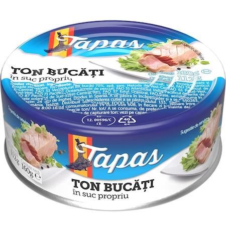TAPAS TON BUCATI IN SOS TOMAT 160G(24)