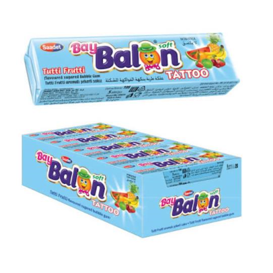 GUMA BAYBALON TATTO TUTTI FRUTTI 18G(20)