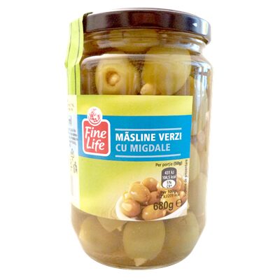 MASLINE VERZI CU MIGDALE FINELIFE 420G