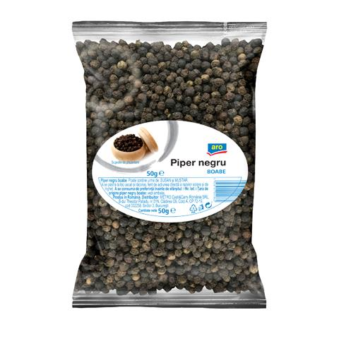 PIPER NEGRU BOABE ARO 50G