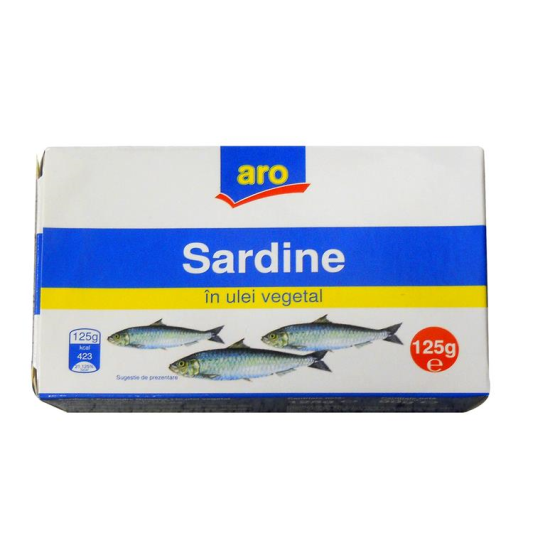 SARDINE ULEI VEGETAL ARO 125G