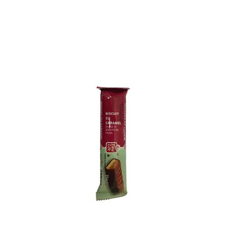 BISCUITE CU CARAMEL SI GLAZURA CU CACAO FINE LIFE 35G
