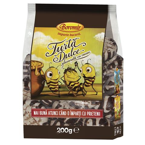 BOROMIR TURTA DULCE CU GLAZURA CACAO 200G