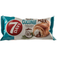 7DAYS CROISSANT DOUBLE CACAO COCOS 80G x 20