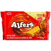 ALFERS NAPOLITANE CREMA CACAO&ROM 170G