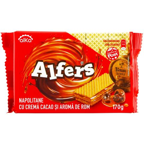 ALFERS NAPOLITANE CREMA CACAO&ROM 170G