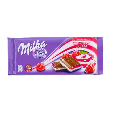 MILKA CIOCOLATA CU CAPSUNI SI IAURT 100G