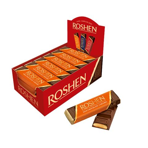 ROSHEN BATON DE CIOCOLATA REMA CARAMEL 30G x 30