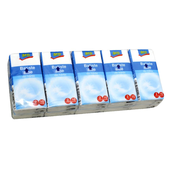 BATISTE NAZALE 2 STRATURI ARO 10BUCATI