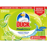 DUCK FRESH DISCS ODORIZANT WC REZERVA LIME 2X36ML