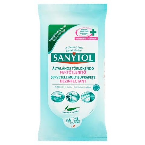 SANYTOL SERVETELE UMEDE DEZINFECTANTE 24BUCATI