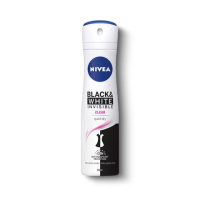 NIVEA DEODORANT SPRAY WOMEN BLACK & WHITE INVISIBLE CLEAR 150ML
