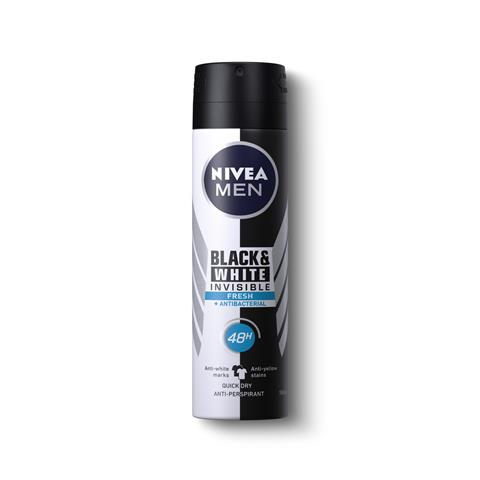 NIVEA DEODORANT SPRAY MEN BLACK&WHITE FRESH 150ML