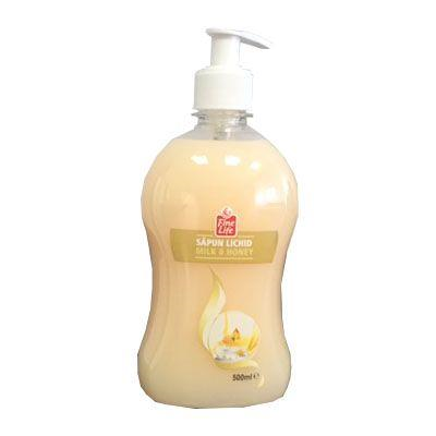 SAPUN LICHID LAPTE&MIERE FINE LIFE 500ML