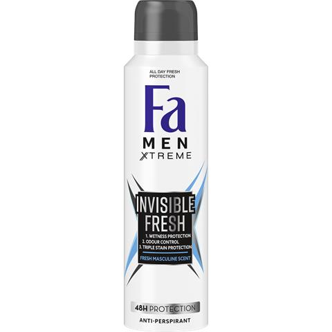 FA DEODORANT SPRAY INVISIBLE 150ML