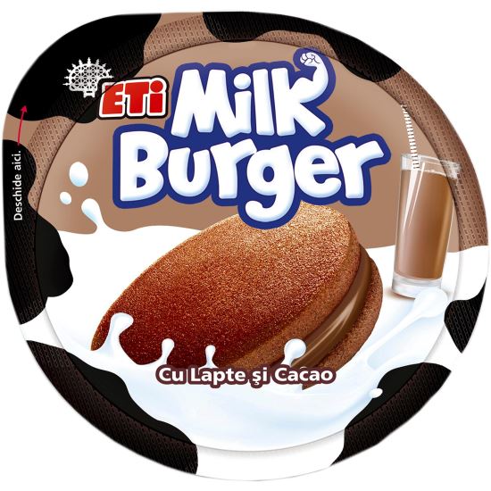 MILKBURGER CACAO/LAPTE 35G