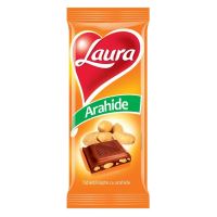 CIOCOLATA LAURA CU LAPTE SI ARAHIDE 85G(20)