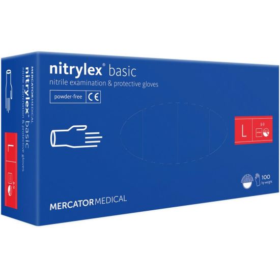 MECATOR 100 MANUSI NITRIL ALBASTRE L